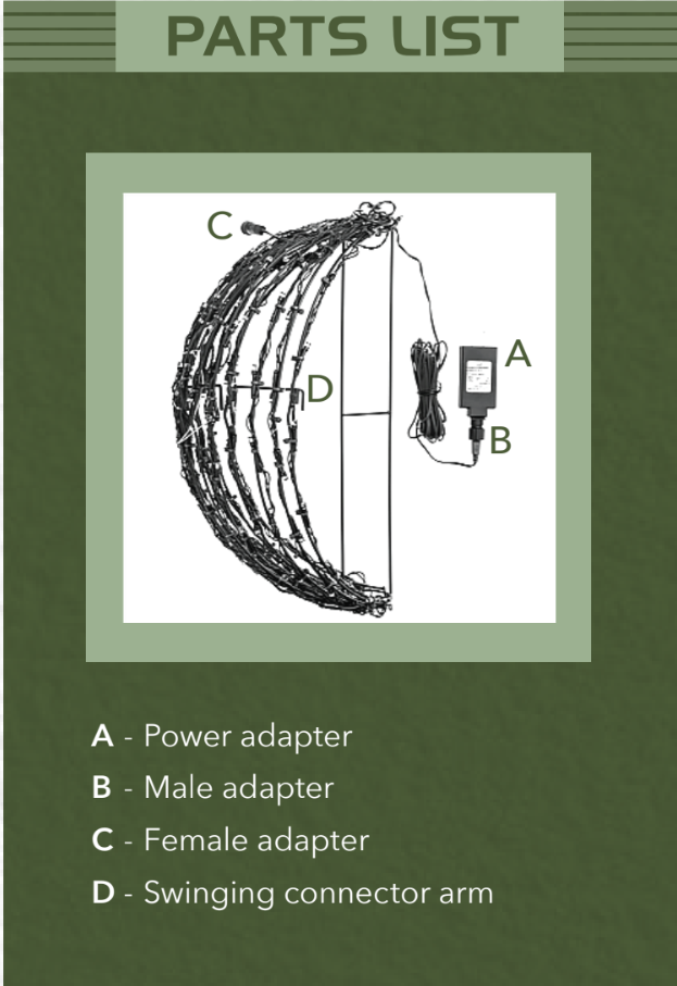 Adapter for 12 inch Light Balls (NOT Electric TIMER COMPATIBLE)