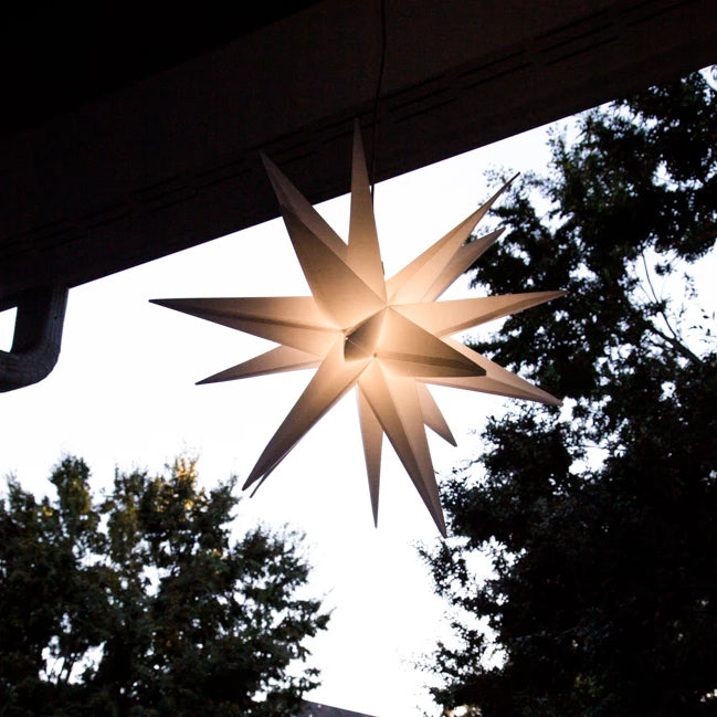 30" Folding Moravian Star Light
