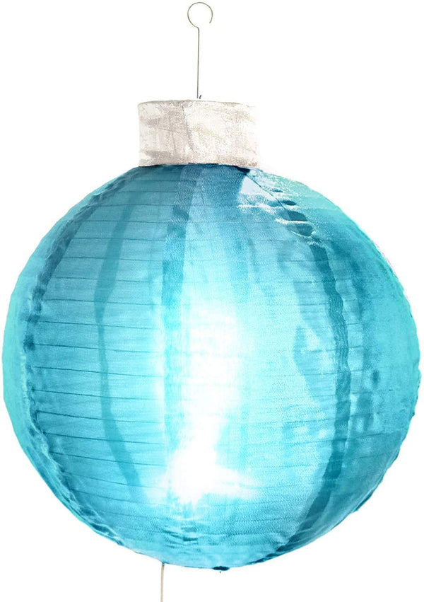 21" Large Hanging Blue Outdoor Christmas Ornament