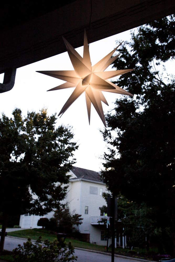 18" Folding Moravian Star with Battery Timer