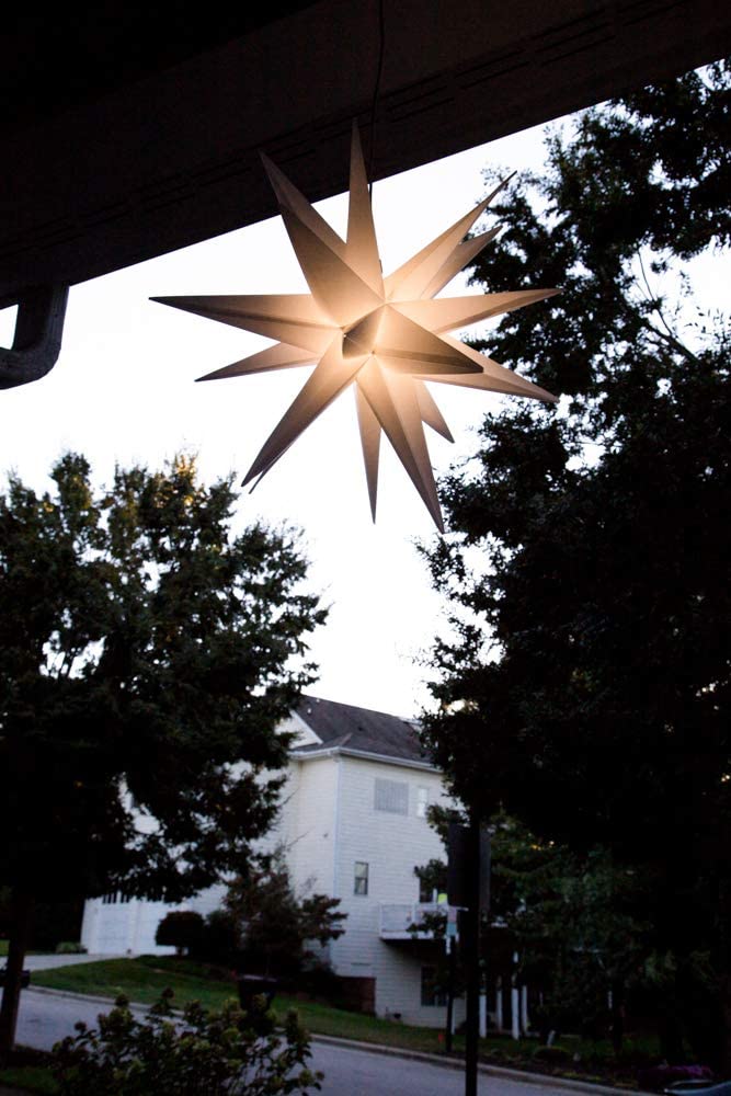 18 Folding Moravian Star Light –