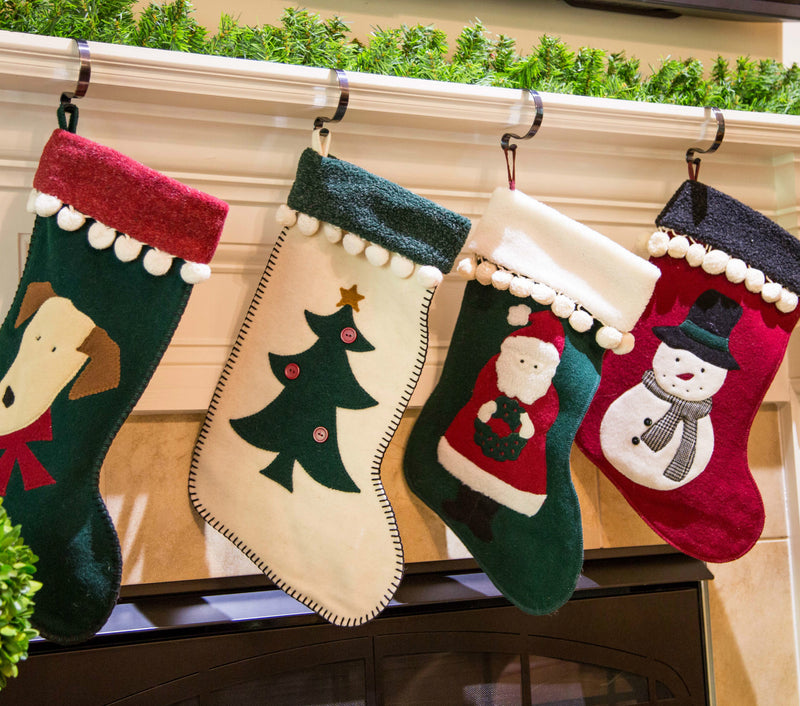 Christmas Stocking Mantle Holders (4 pk)